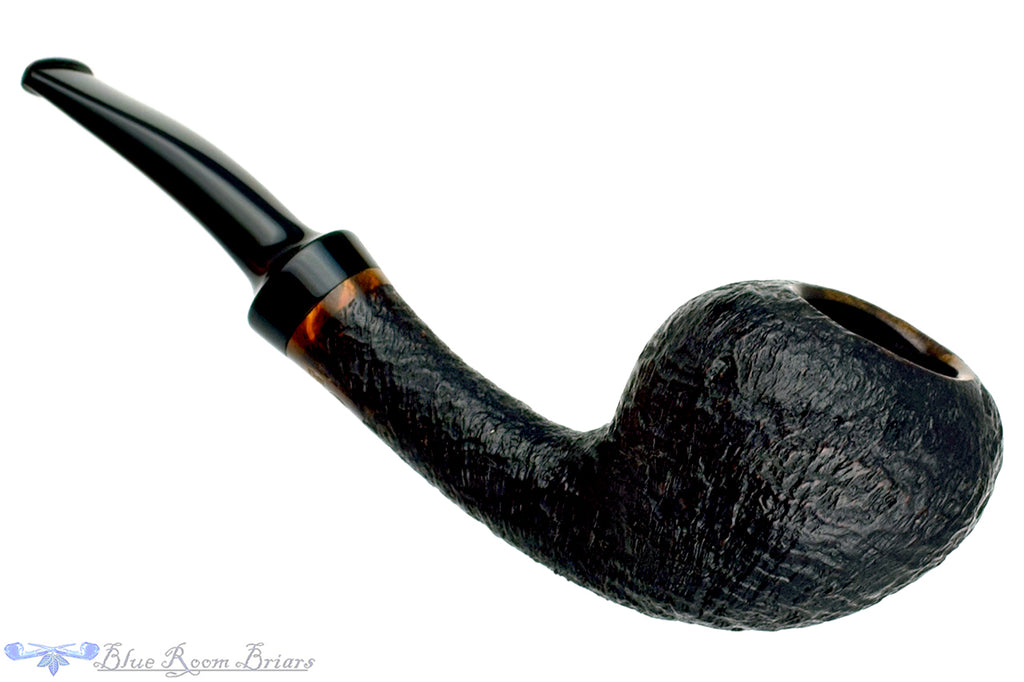 Blue Room Briars is proud to present this Sara Eltang 1/8 Bent Sandblast Strawberry Estate Pipe