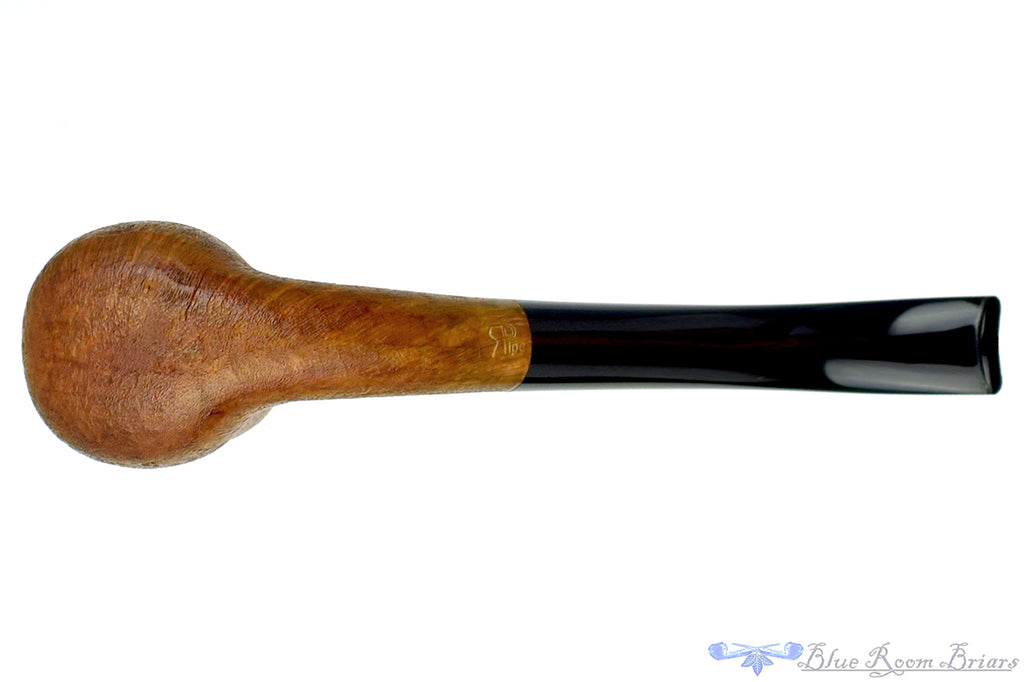 Blue Room Briars is proud to present this Ron Powell Pipe 1/4 Bent Sandblast Chimney Stack Billiard