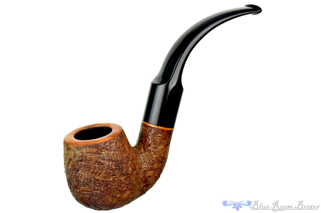 Jerry Crawford Pipe 3/4 Bent Sandblast Saddle Apple