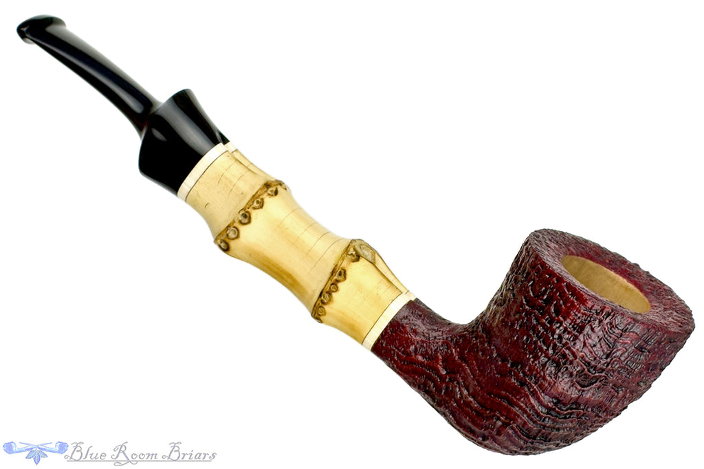 Blue Room Briars is proud to present this Doug Finlay Pipe Ring Blast Dublin with Bamboo and Ivorite