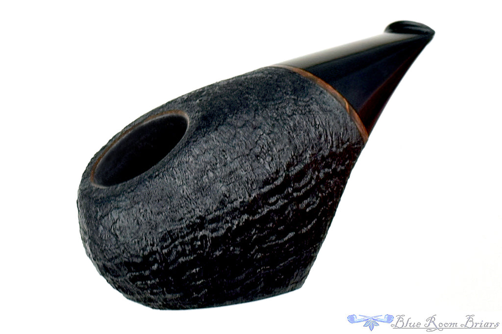 Blue Room Briars is proud to present this Dirk Heinemann Pipe Sandblast Black Olive Sitter