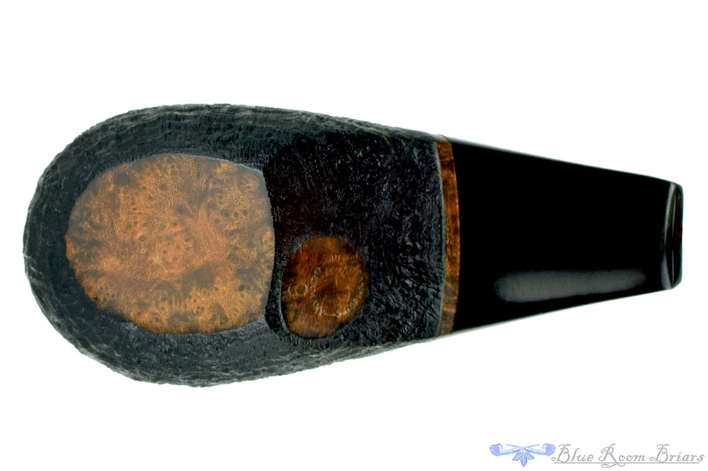 Blue Room Briars is proud to present this Dirk Heinemann Pipe Sandblast Black Olive Sitter