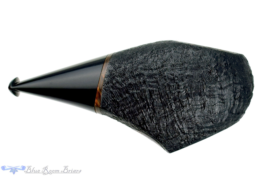 Blue Room Briars is proud to present this Dirk Heinemann Pipe Sandblast Black Olive Sitter