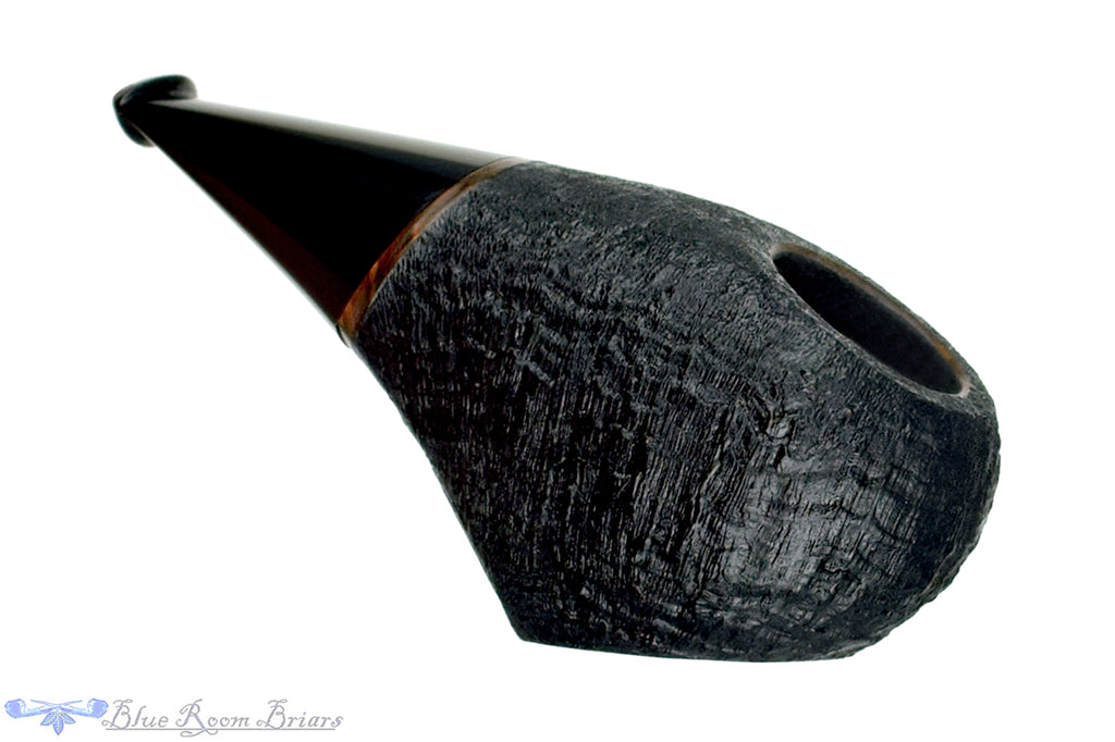 Blue Room Briars is proud to present this Dirk Heinemann Pipe Sandblast Black Olive Sitter