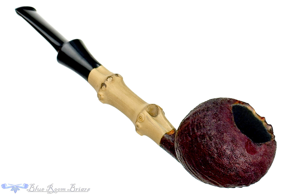 Blue Room Briars is proud to present this Dirk Heinemann Pipe Sandblast Tomato with Bamboo and Plateau