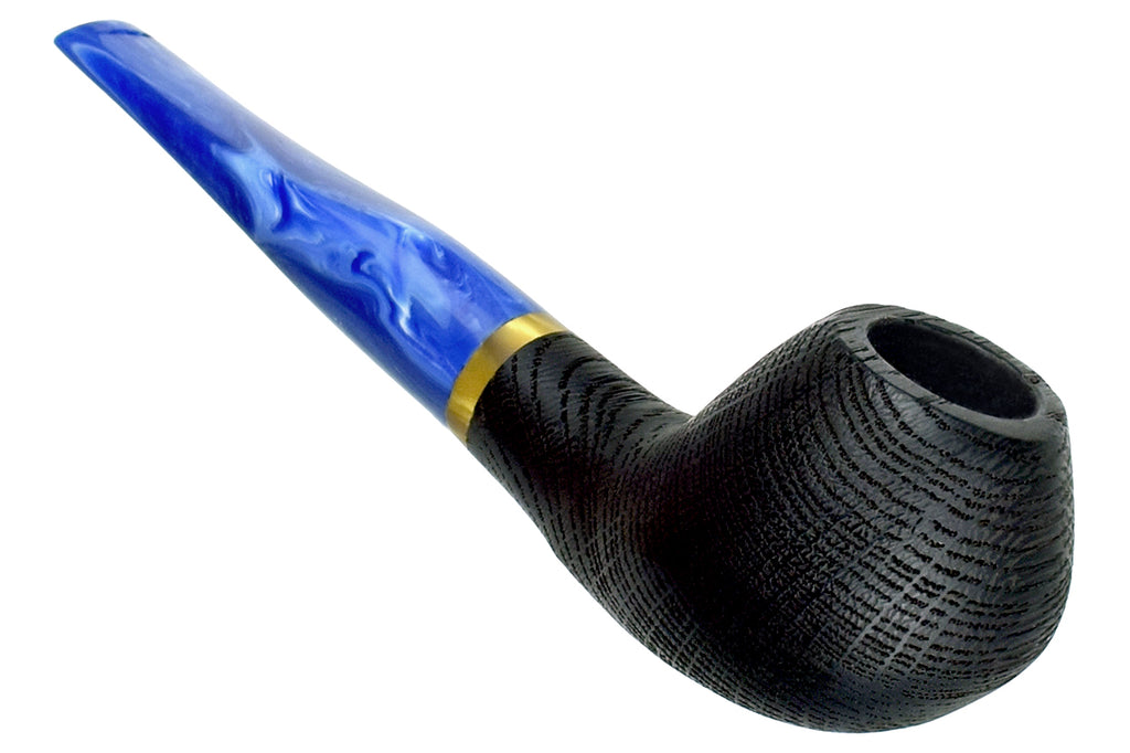 Blue Room Briars is proud to present this Ron Smith Pipe "Travis" Sandblast Morta with Acrylic