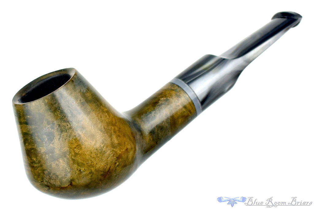 Blue Room Briars is proud to present this Ron Smith Pipe "Chris" Brandy with Autumn Camo Finish and Acrylic
