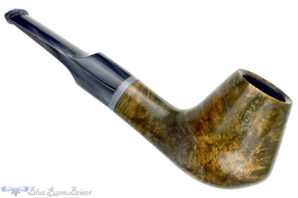 Blue Room Briars is proud to present this Ron Smith Pipe "Chris" Brandy with Autumn Camo Finish and Acrylic