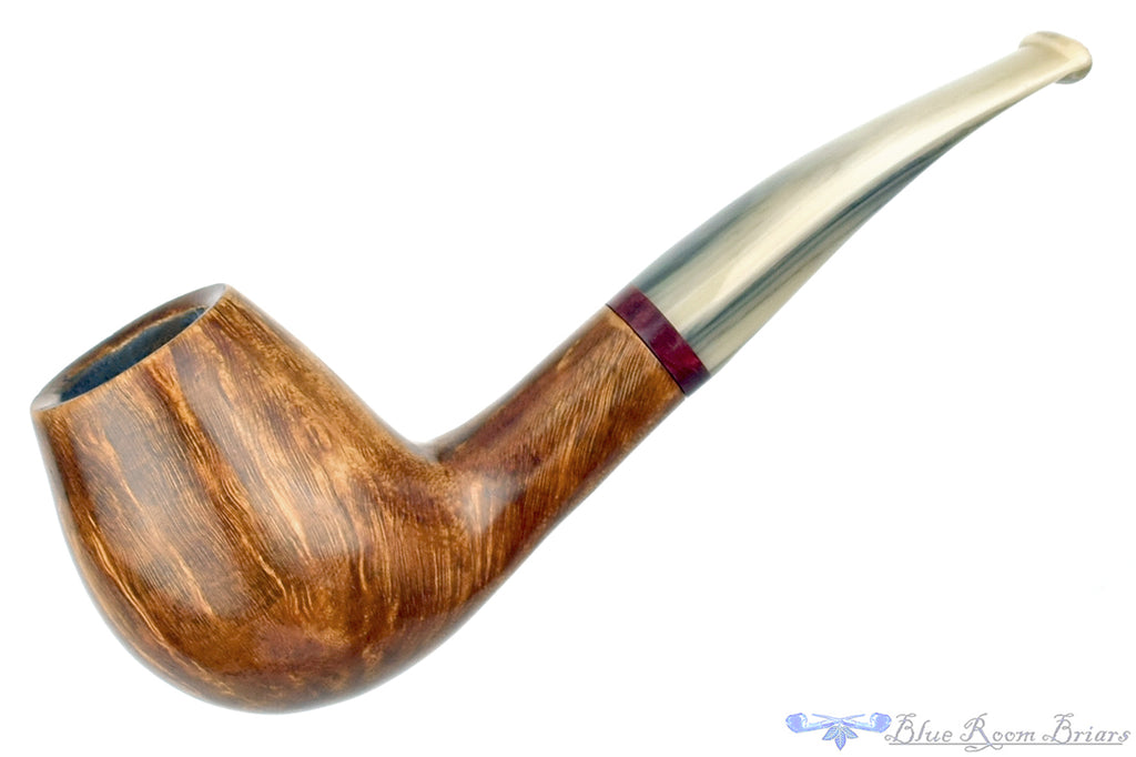 Ron Smith Pipe Bent Egg (9mm Filter) with Acrylic and Faux Horn