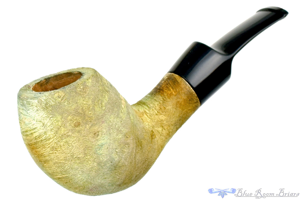 Blue Room Briars is proud to present this Ron Smith Pipe "Sam" Bent Egg with Driftwood Finish