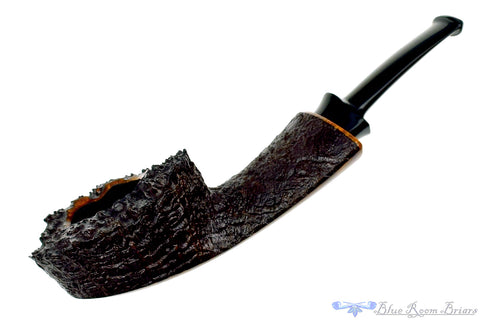 David S. Huber Pipe Featherweight Brandy with Bamboo