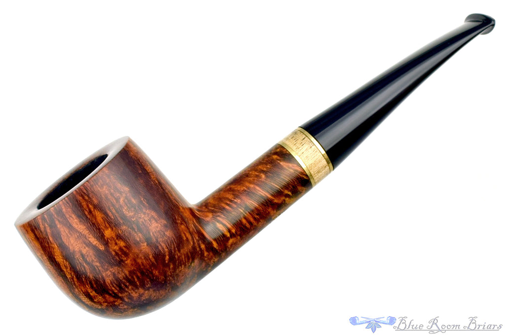 David Huber Pipe Smooth French Pot with Brass and Birch