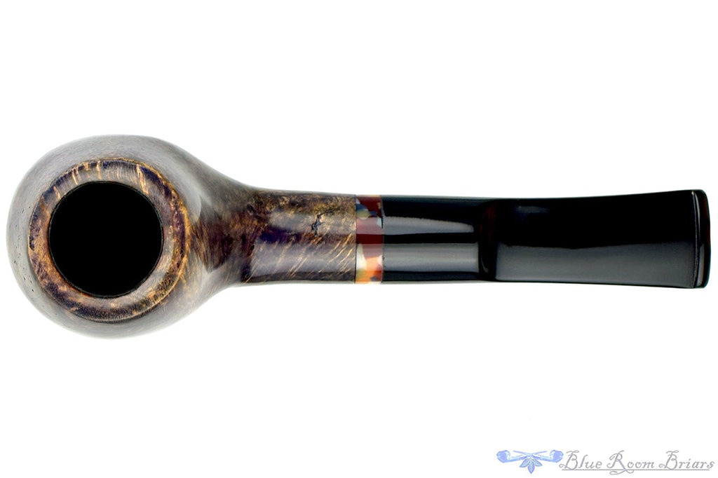 Blue Room Briars is proud to present this Ron Smith Pipe Bent "Andrew" Brandy with Acrylic