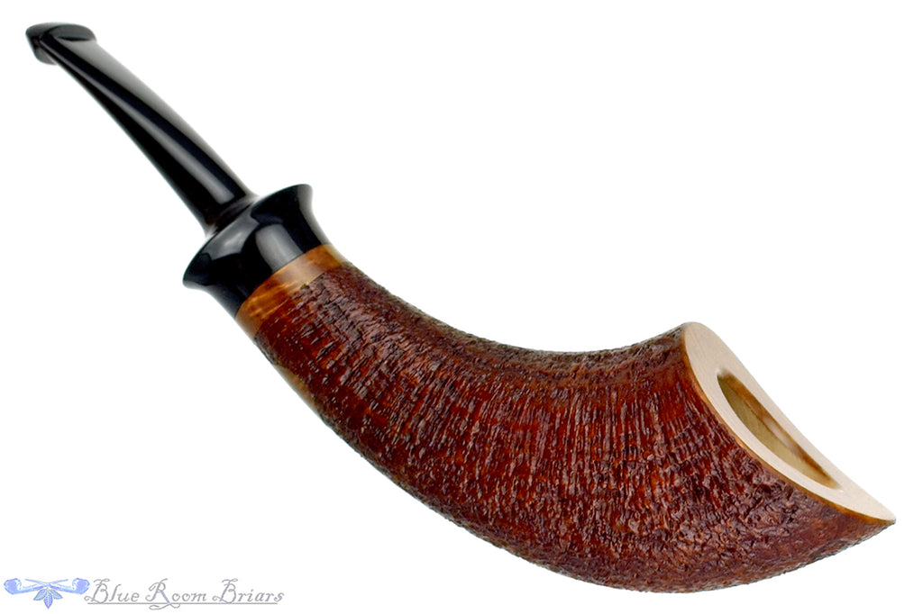 Blue Room Briars is proud to present this Russ Cook Pipe Sandblast Horn