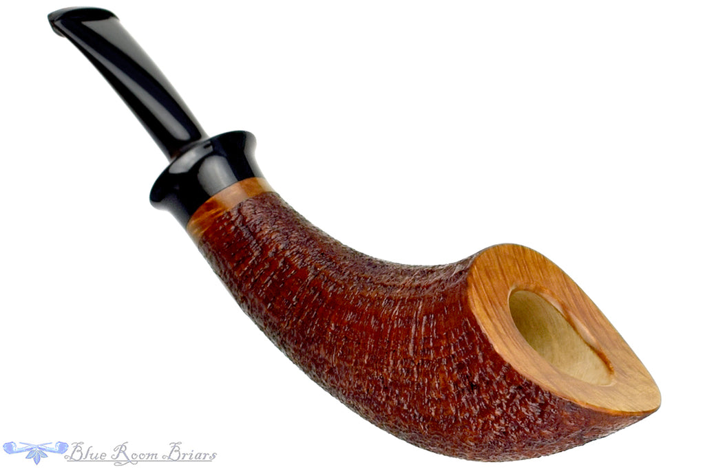 Blue Room Briars is proud to present this Russ Cook Pipe Sandblast Horn
