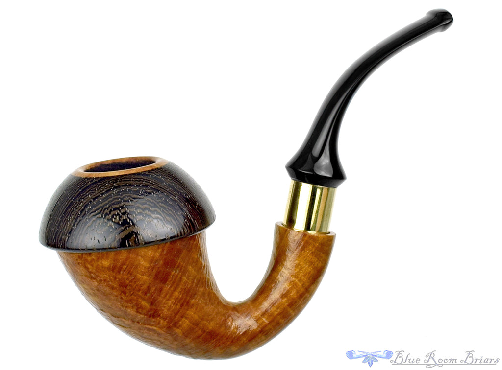 Johny Pipes Calabah 2021 Sandblast Calabash with Brass and Wenge
