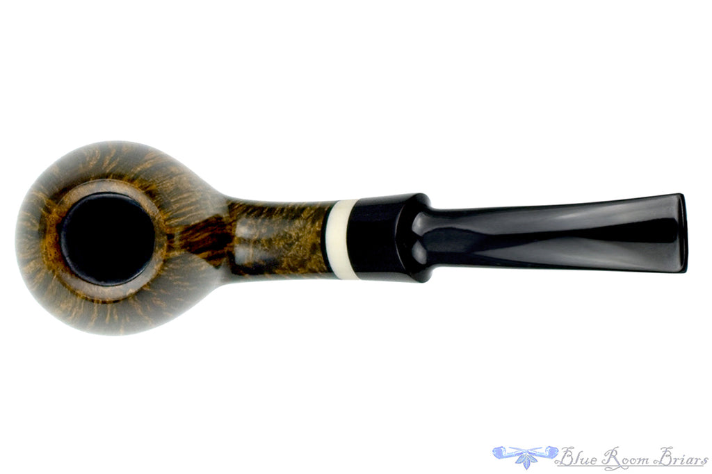 Blue Room Briars is proud to present this George Boyadjiev Pipe 921 Grade AA Bent Scoop with Super Tusk