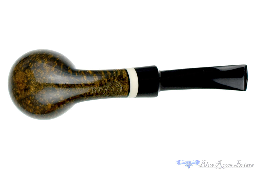 Blue Room Briars is proud to present this George Boyadjiev Pipe 921 Grade AA Bent Scoop with Super Tusk