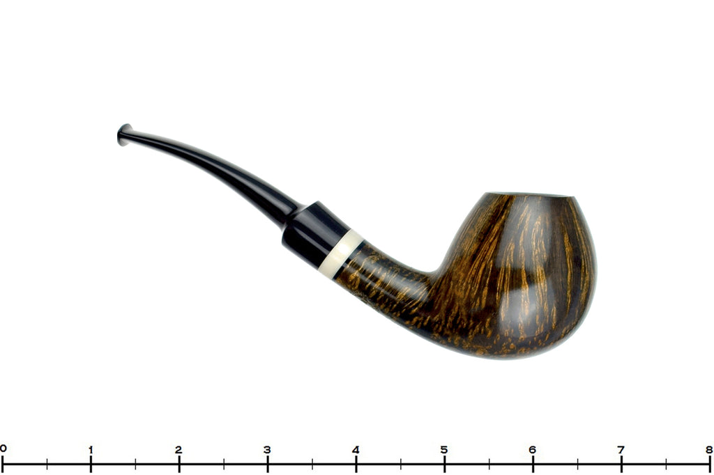 Blue Room Briars is proud to present this George Boyadjiev Pipe 921 Grade AA Bent Scoop with Super Tusk