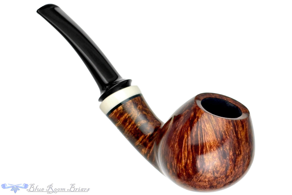 Blue Room Briars is proud to present this George Boyadjiev Pipe Bent Danish Apple with Elforyn