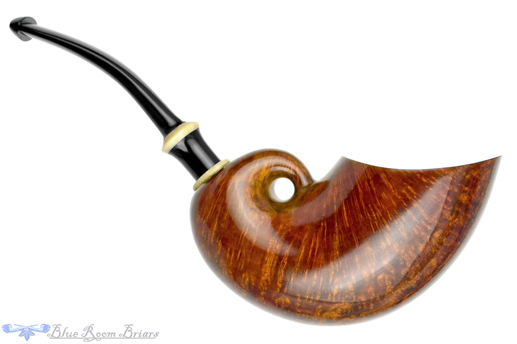 Blue Room Briars is proud to present this Joseph Skoda Pipe Nautilus with Ivorite