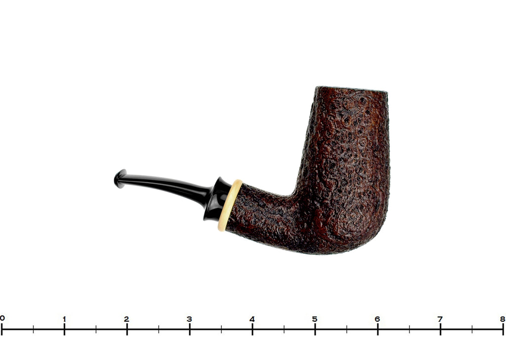 Blue Room Briars is proud to present this Bill Shalosky Pipe 533 Bent Sandblast Tall Billiard with Boxwood