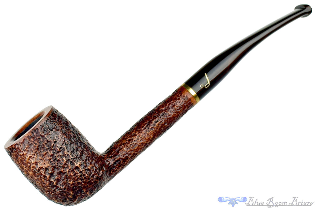 Savinelli Bing's Favorite Rusticated Bing Billiard (6mm Filter) with Brass UNSMOKED Estate Pipe