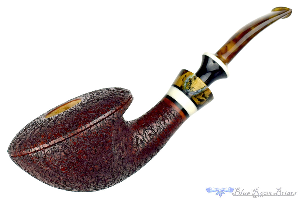 Joseph Skoda Pipe Gecko Saucer Wave with Mammoth Tooth and Tortoise Shell