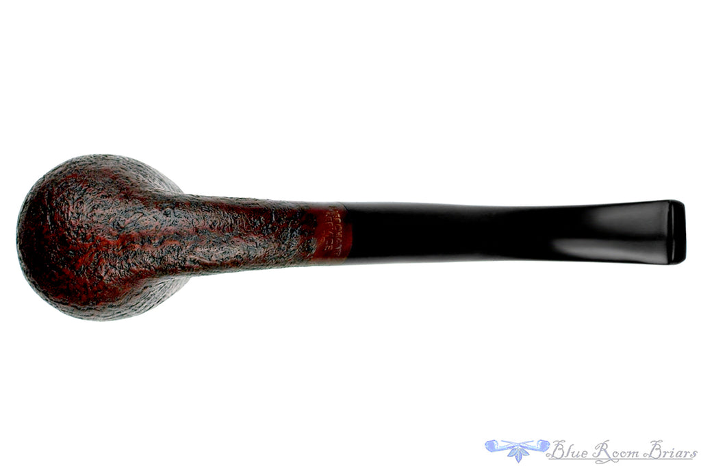 Blue Room Briars is proud to present this Merchant Service Pipe "1935" Sandblast Bent Billiard