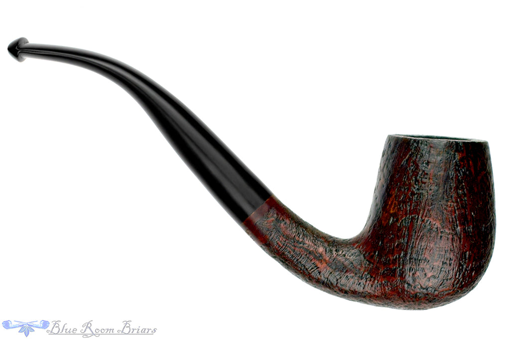 Blue Room Briars is proud to present this Merchant Service Pipe "1935" Sandblast Bent Billiard