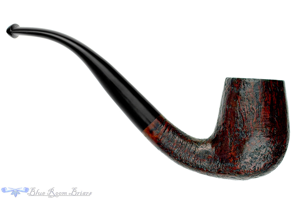 Blue Room Briars is proud to present this Merchant Service Pipe "1935" Sandblast Bent Billiard