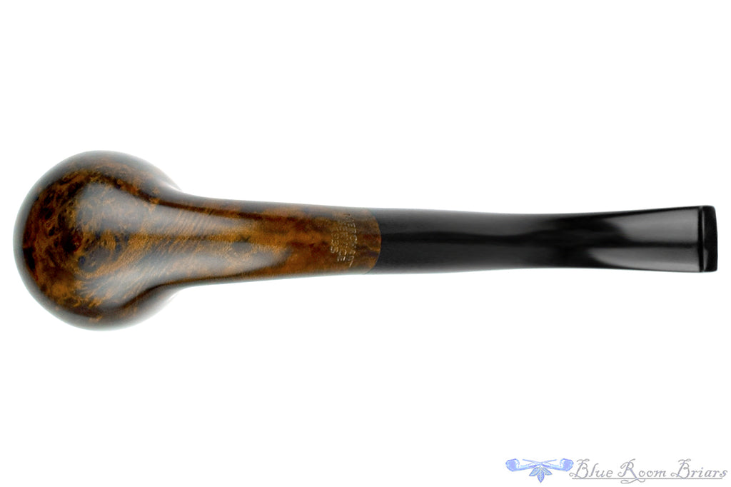 Blue Room Briars is proud to present this Merchant Service Pipe "1935" Chestnut Bent Billiard