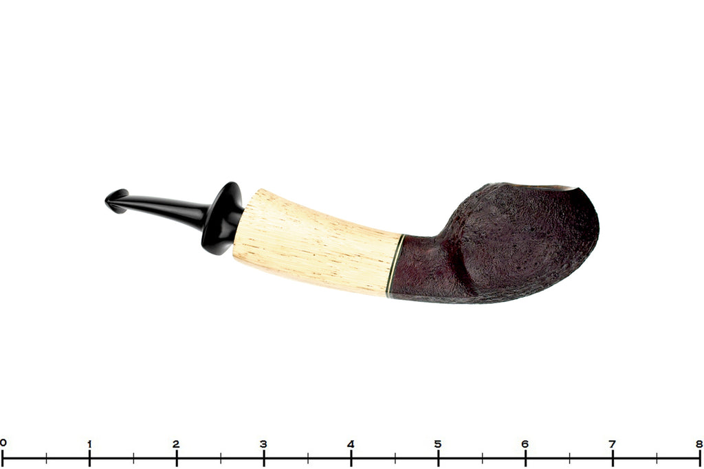 Blue Room Briars is proud to present this Dirk Heinemann Pipe Sandblast Blowfish with Bamboo Stalk