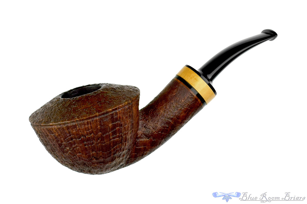 Don Marshall Bent Sandblast Bullmoose with Boxwood Estate Pipe