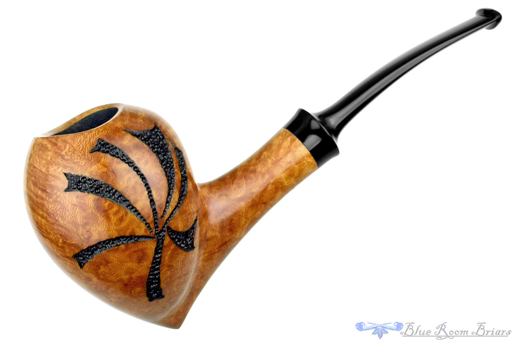 C Kent Joyce Pipe Bent Spot Carved Acorn