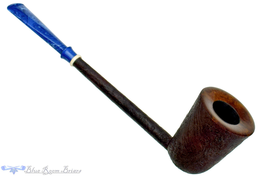 Blue Room Briars is proud to present this Scottie Piersel Pipe "Scottie" Sandblast Dublin with Ivorite and Brindle