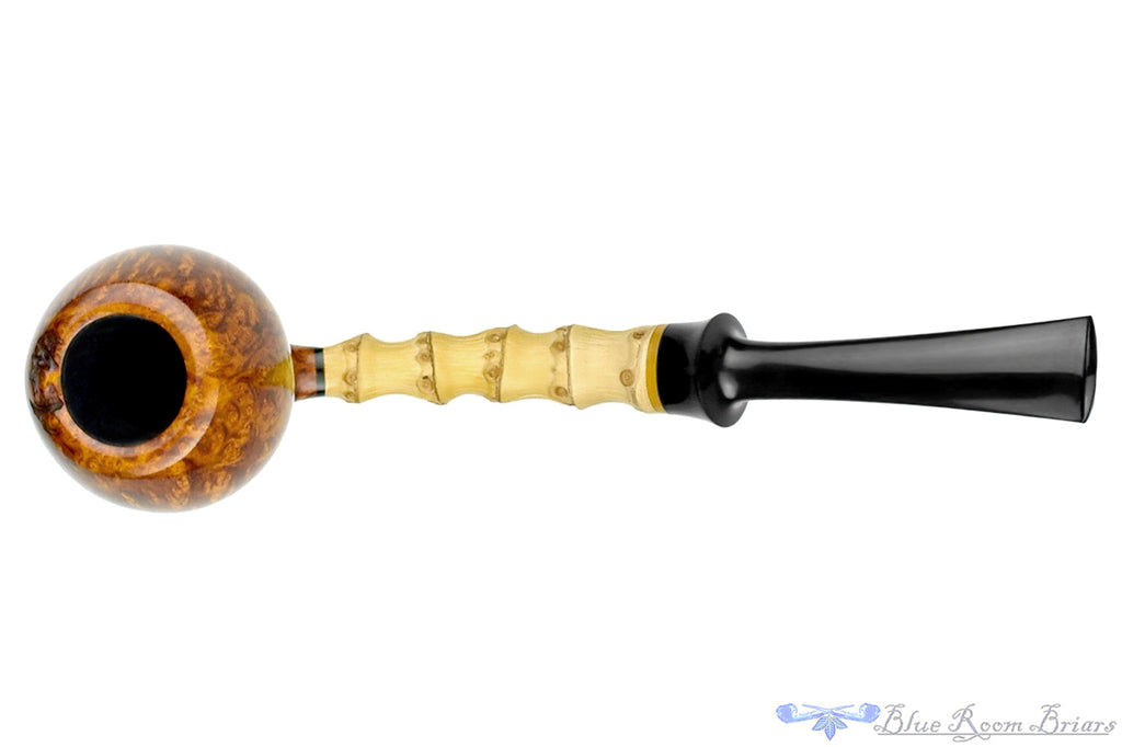 Blue Room Briars is proud to present this Jesek Pipe by Martin Paljesek Bent Bulb with Bamboo