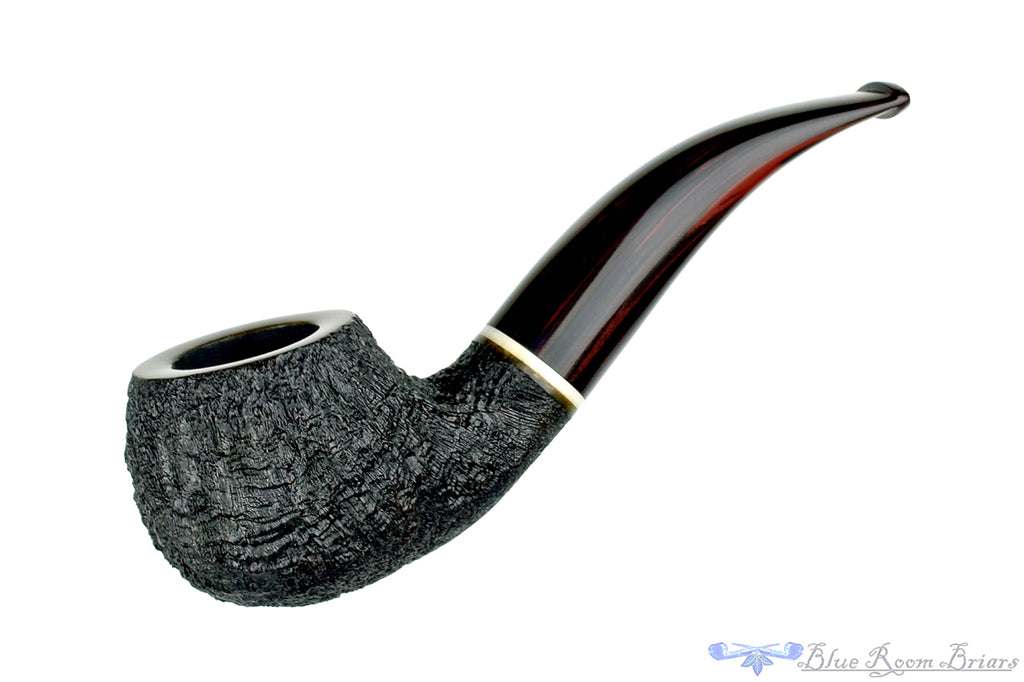 Jerry Crawford Pipe Black Blast Author with Ivorite and Cumberland Brindle