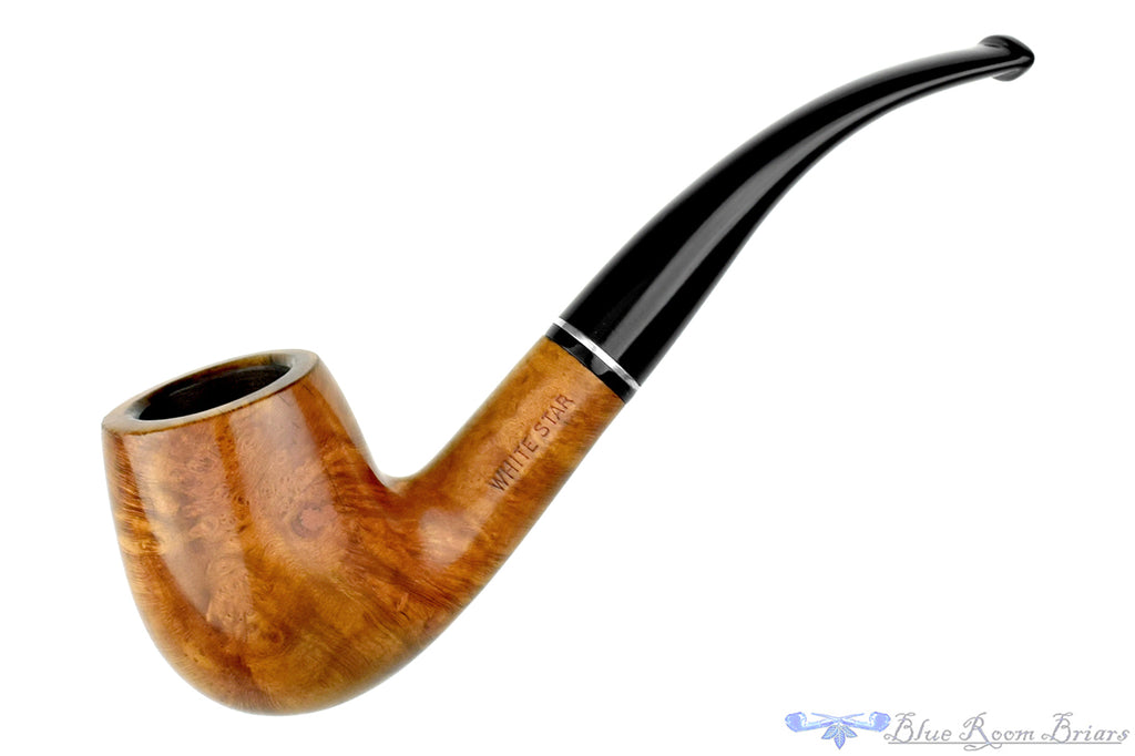 White Star (Georg Jensen) Amalfi 535 Bent Billiard with Nickel Estate Pipe