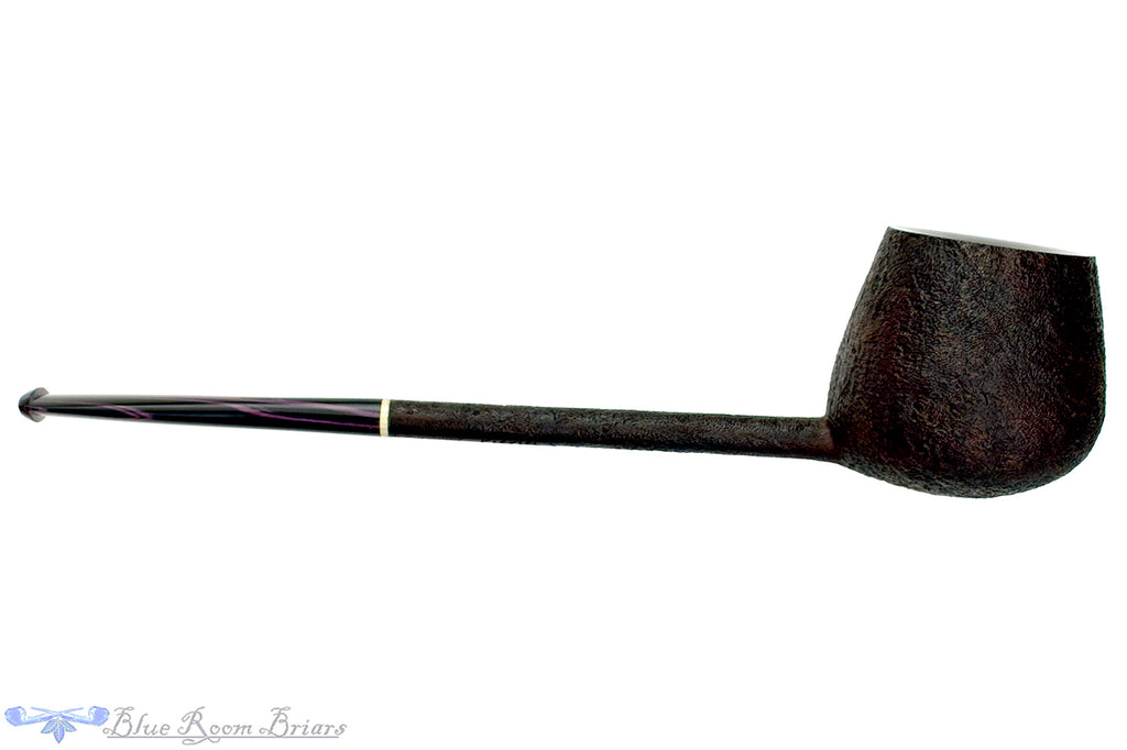 Blue Room Briars is proud to present this Scottie Piersel Pipe "Scottie" Sandblast Apple with Brindle and Ivorite