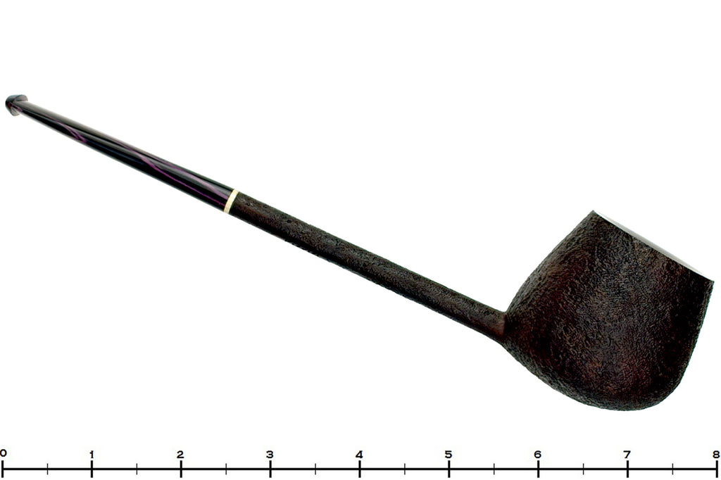 Blue Room Briars is proud to present this Scottie Piersel Pipe "Scottie" Sandblast Apple with Brindle and Ivorite