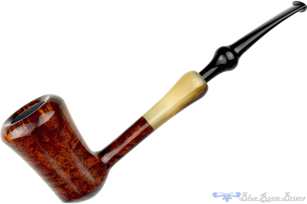 Nate King Pipe 772 High-Contrast 'Liberty' with Horn, Titanium, and Military Mount