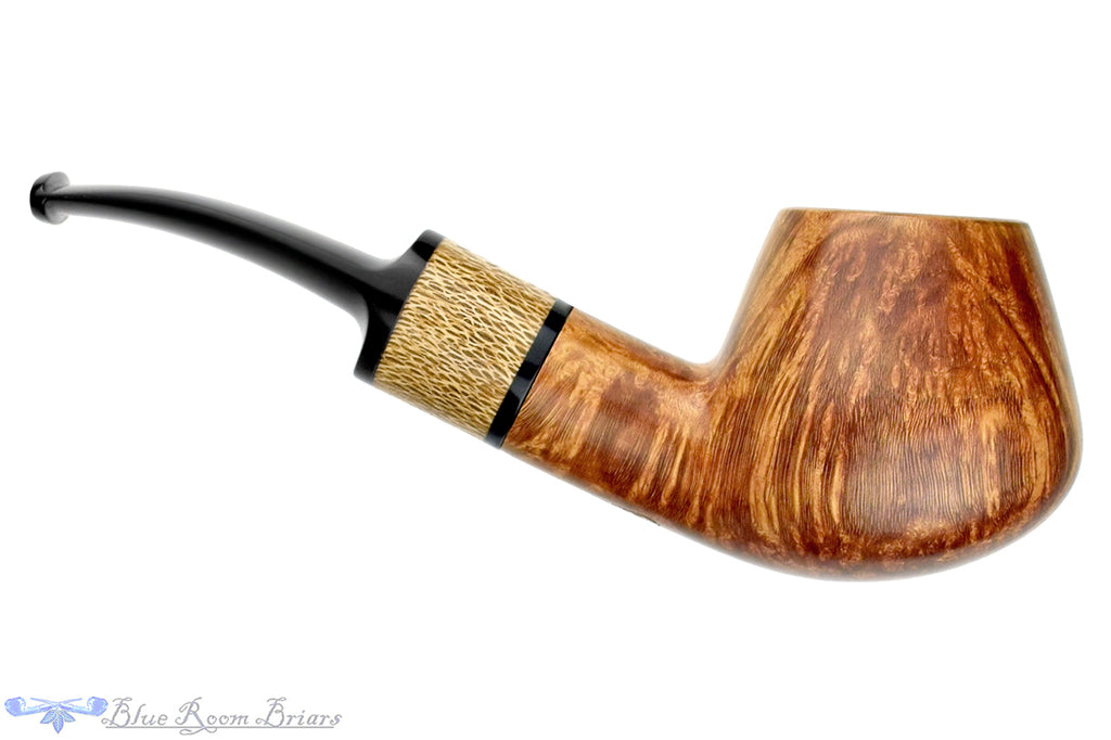 Blue Room Briars is proud to present this Charl Goussard Pipe Bent High-Contrast Smooth with Protea Nitida