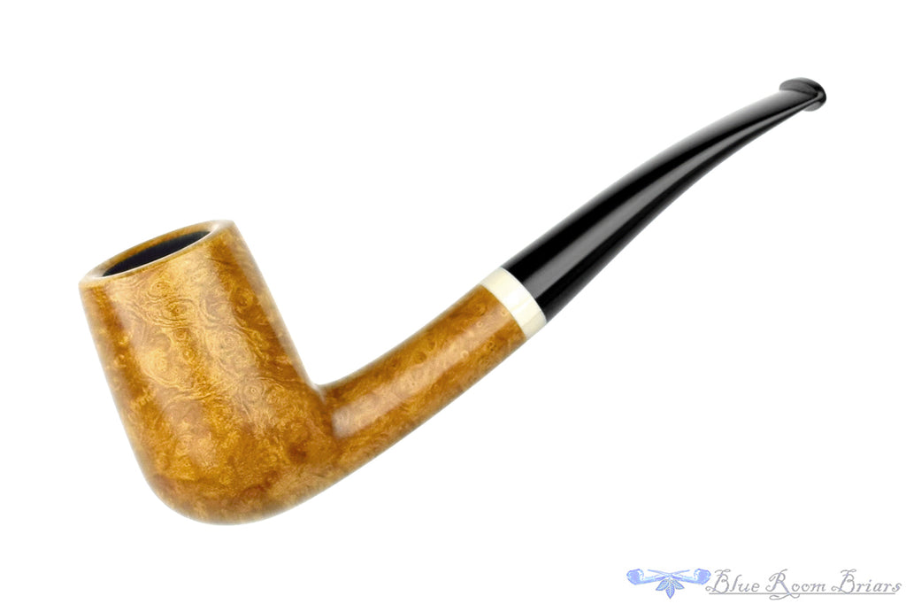 Charl Goussard Pipe Bent Billiard with Warthog Tusk