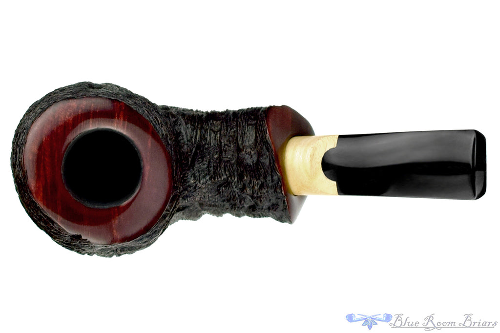 Blue Room Briars is proud to present this Jared Coles Pipe Bent Carved Brandy with Citrus Wood