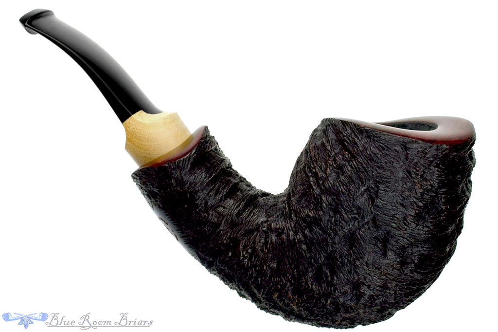 Blue Room Briars is proud to present this Jared Coles Pipe Bent Carved Brandy with Citrus Wood