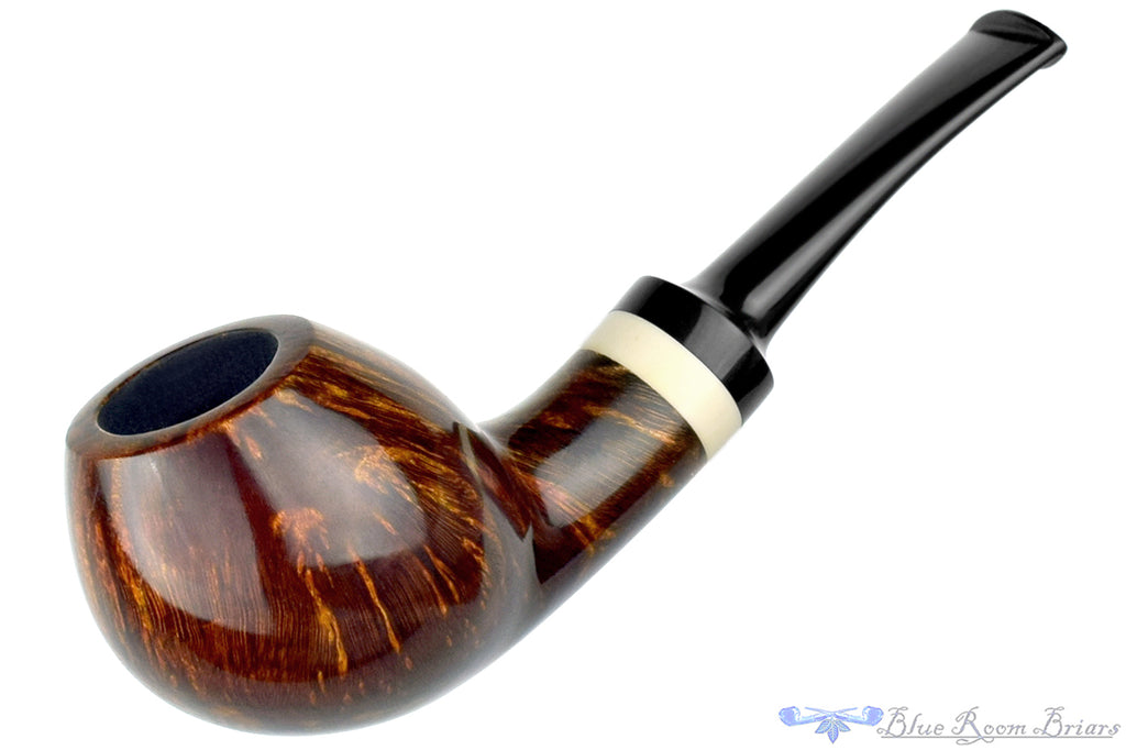 Blue Room Briars is proud to present this George Boyadjiev Pipe B Bent Egg with Super Tusk