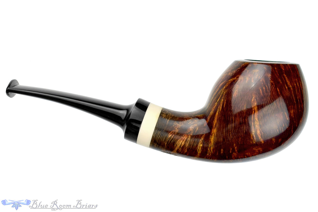 Blue Room Briars is proud to present this George Boyadjiev Pipe B Bent Egg with Super Tusk