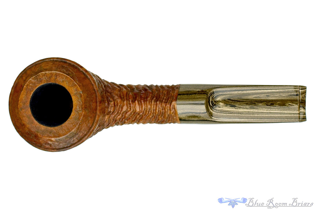Blue Room Briars is proud to present this Andrea Gigliucci Pipe Bent Carved Bulldog with Brindle