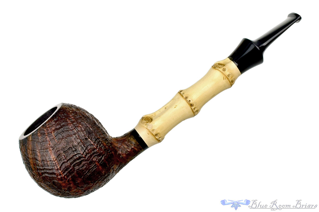 Steve Liskey Sandblast Apple with Bamboo Estate Pipe